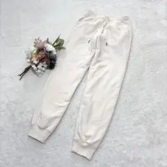【ユニクロ】UNIQLO ヒートテックボアスウェットパンツ オフホワイト S