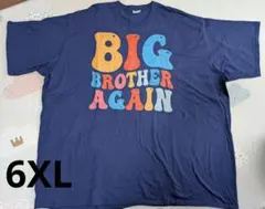 Tシャツ 6XL ネイビー　半袖　紺　大きめ　海外ブランド　美品