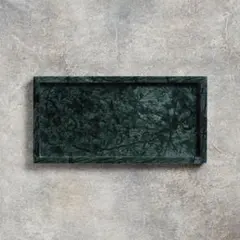 MARBLE TRAY Indian green marble Medium