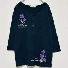 LAFUMING ブラック　五分袖Tシャツ M