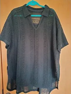 新品★今季IEDIT★フェリシモ★LL★大きいサイズ★黒レースのスキッパーのサムネイル