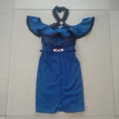 mydress オフショルドレス ベルト付き F
