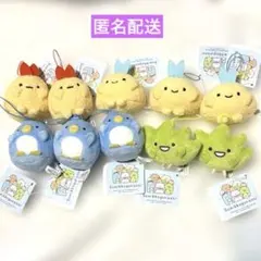 すみっコぐらし　ばんざいゴムひも付き　マスコット　4種類10個セット　新品タグ付