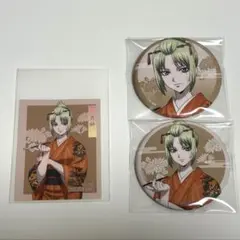 銀魂 吉原大炎上 ロフト 着物 缶バッジ 特典 ステッカー 月詠