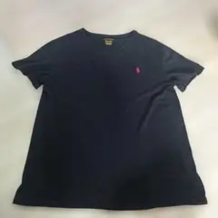 POLO RALPH LAUREN 黒 Vネック Tシャツ M