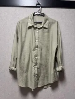 GLOBAL WORK シアーシャツ カーキのサムネイル