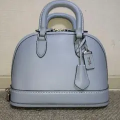 【未使用級】COACH 　レヴェル バッグ 24 　ハンドバッグ　グレーブルー