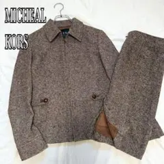 マイケルコース ミックスツイードスーツ セットアップ ウールジャケット スカート