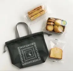新品　紀ノ国屋　メッシュ巾着　レモンスイーツバッグ（グレー）　メッシュバッグのサムネイル