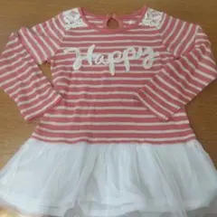 120cm女の子 レース付きトップス