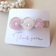 レジンヘアクリップ　☆おまとめ購入がお得☆