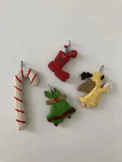 クリスマスオーナメント4点セット*木製