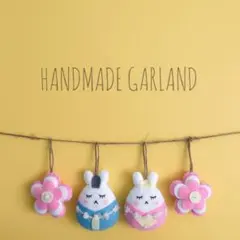 ＊* うさぎ ひな祭り ガーランド *＊ ハンドメイド