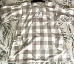 miffy チェック柄　 スモック　ミッフィー　エプロン　保育士