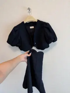 エイミー eimy istoire ネイビー パフスリーブセットアップ