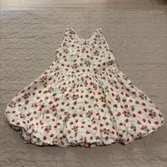 panpantutu いちご柄コットンワンピース 90cmのサムネイル