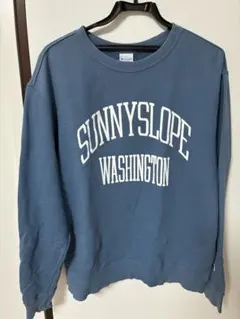 Champion カレッジロゴスウェット L ブルー 青 ワシントンのサムネイル