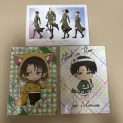進撃の巨人　リヴァイ　ブロマイド　3枚まとめ売り