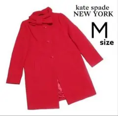 kate spade NEW YORK リボンコート ウールコート レッド 2