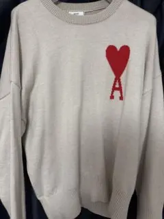 AMI PARIS ハートロゴニット Lサイズ