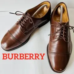 【美品】BURBERRY バーバリー 濃茶 ストレートチップ24.5cm 除菌済のサムネイル