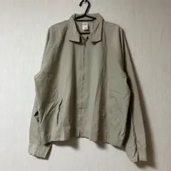90s ベージュ 軽量 薄地　ジャンパー　 サイズXL