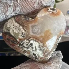 マネーアゲート♡シリカ共生ハート♡No.2404