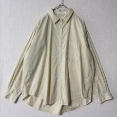 AMERICAN HOLIC /ライトイエロー長袖シャツ ゆったりシルエット M