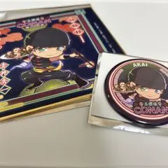 名探偵コナン　大阪城本陣　2026 赤井秀一　戦国　ネオン　色紙　缶バッジ
