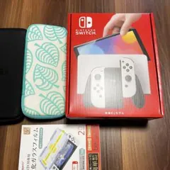 おまけ付き　ニンテンドースイッチ　有機ELモデル　ホワイト　Switch　中古