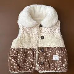 花柄 ベビーベスト90cm