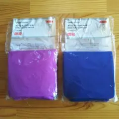[新品未使用]ユニクロ タイツレギンス 2P 10分丈 M-L パープル ブルー