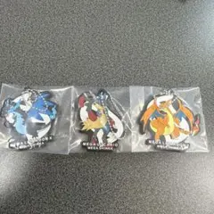 ポケモン一番くじ　メガシンカ ラバーチャーム 3個セット