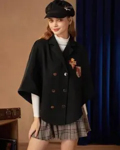 SHEIN Harry Potter ダブルブレスト ケープコート ポンチョ