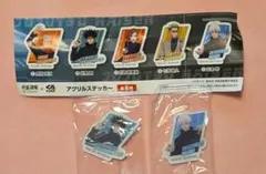【美品】呪術廻戦 くら寿司 アクリルステッカー 伏黒恵、五条悟　2点セット