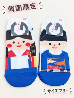 韓国限定 靴下 ソックス レディース 2足セット 新品 FREEサイズ