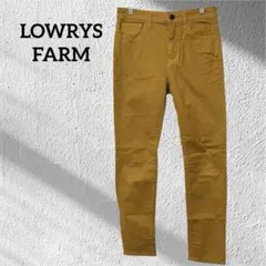 ローリーズファーム【S】カラー スキニーパンツ マスタード ストレッチ 伸縮性