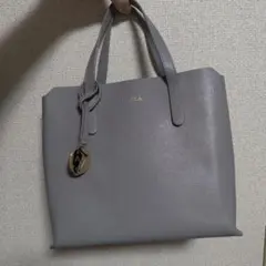 極美品★FURLA グレー トートバッグ
