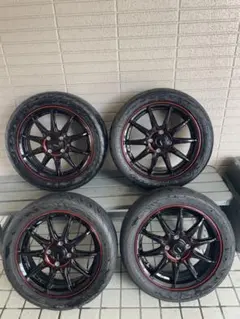 18インチ 赤黒スパイダーホイールセット ハイエース 200 - メルカリ