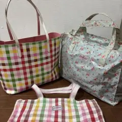 Cath Kidston チェック柄 トートバッグ3点セット