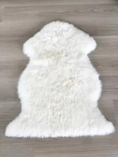 天然ムートンラグ
