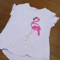 GAP 薄紫 フラミンゴ Tシャツ