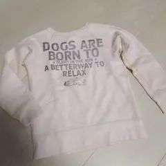 値下げ❤️DENIM DUNGAREE スヌーピー　クリーム色トレーナー 120