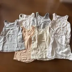 ユニクロ　肌着 タンクトップ 7点セット　まとめ売り　90