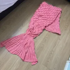 美品☆マーメイドブランケット　大人用　ピンクのサムネイル