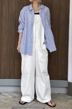 新品⭐︎ベーセーストックB.C STOCK 2wayフレンチリネンシャツのサムネイル