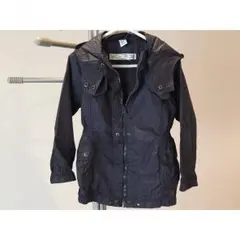 【ZARA】中古美品コート（レインコート・ウィンドブレーカー）ネイビー