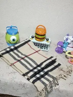 BURBERRY チェック柄 マフラー スコットランド製