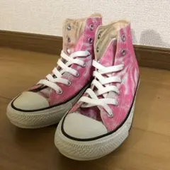 コンバース　ALL STAR タイダイ ピンク ハイカットスニーカー