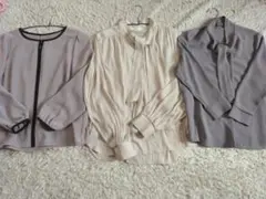 NATURAL BEAUTY×IEDIT ベージュ系長袖シャツ三点セット